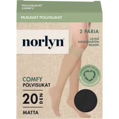Norlyn Comfy 20den naisten polvisukat 2pr