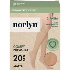 Norlyn Comfy 20den naisten polvisukat 2pr