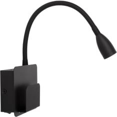 Sunwind Design USB black 12 V wall lamp
