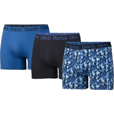 Black Horse miesten puuvillabokserit 3-pack