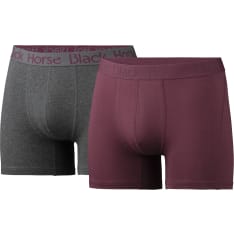 Black Horse Men's cotton boxers 2-pack