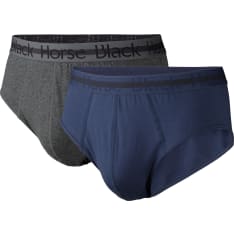 Black Horse Men's cotton briefs 2-pack