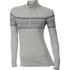 Aclima Marius Mock Neck Zip Gråfjell women’s top