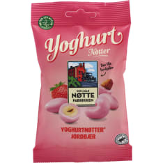 Den Lille Nøttefabrikken Yoghurt Mansikka RA 70 g pähkinäsekoitus