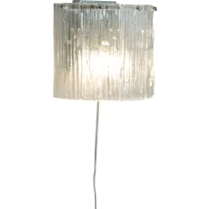 Aneta Lighting Abelone kirkas/hopea seinävalaisin