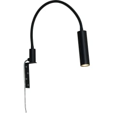 Aneta Lighting Artic black headboard lamp
