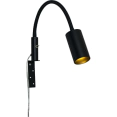Aneta Lighting Hugin black headboard lamp
