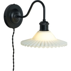Aneta Lighting Silvia musta/valkoinen seinävalaisin