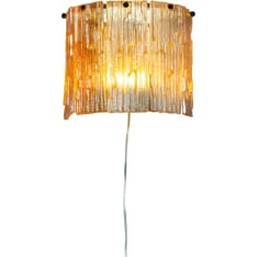 Aneta Lighting Abelone amber/black wall lamp