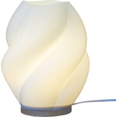 Aneta Lighting Cloud valkoinen/puu pöytävalaisin