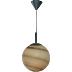 Aneta Lighting Galaxy Ø30 musta/ruskeakuvioinen kattovalaisin