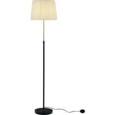 Aneta Lighting Ezai black/beige floor lamp