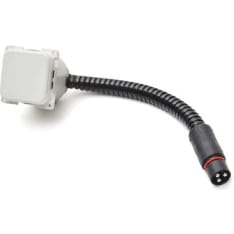 Defa wall socket, recessed, white