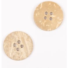 Drops bleached coconut button