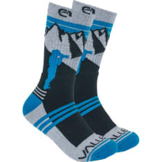 Merino Wool Crew Sock - Mtn Blue