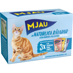Mjau Liha&Kala hyytelössä lajitelma 12x85 g kissan täysravinto