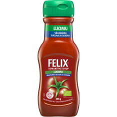 Felix Luomu 485g less salt and sugar, ketchup