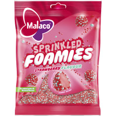 Malaco Sprinkled Foamies Strawberry confectionery 110g