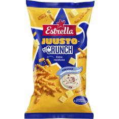 Estrella Juusto Crunch Kermaviili & Sipuli 200 g juustosnacks