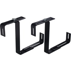 The black support irons of the Orthex terrace box