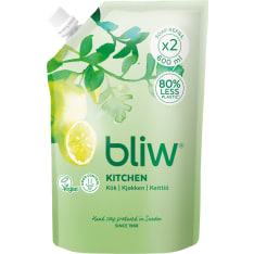 Bliw Kitchen Wild Thyme & Lime 600 ml refill bag of liquid soap