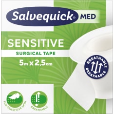 Salvequick MED Sensitive 5 m x 2,5 cm kirurginen haavateippi