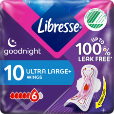 Libresse Ultra Goodnight Wing 10 kpl terveysside