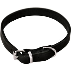 Dogman Black Leather Collar