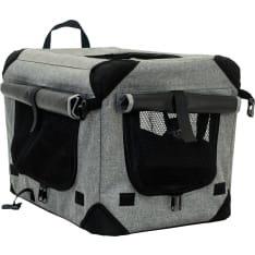 Dogman Milou gray canvas cage