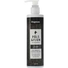 Dogman Päls & Fjun Musta 250 ml shampoo