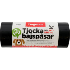 Dogman 50 p kahvallinen kakkapussi