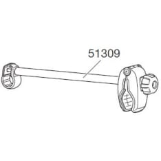 Thule TH 51309 pitkä pyörätelineen runkopidin