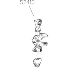 Thule TH 52415 ilman lukkoa lyhyt 122mm runkopidin