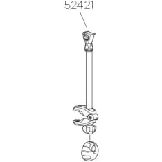 Thule TH 52421 EuroWay 482mm ilman lukkoa runkopidin