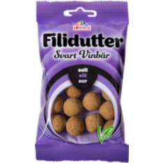 Konfekta Filidutter Svart Vinbär 65 g karkkipussi
