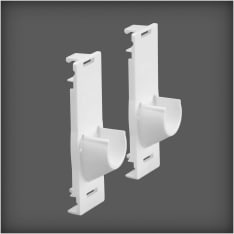 Elfa white rack/rack rod holder