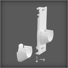 Elfa white stand/wall bar holder