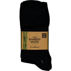 7-P Ladies' Socks Bamboo, Black