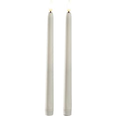 Konstsmide led candle 28 cm 2 pcs matt white, indoor use