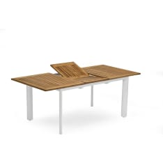 Hillerstorp Nydala bord 96x150/200 cm teak table, round legs