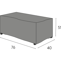 Hillerstorp 4099404008 Oxelunda High Black Furniture Cover Side Table