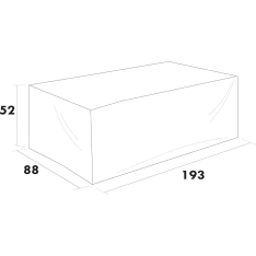 Hillerstorp 4099801008 Skagenäs 2-seat Black Furniture Cover Lounge