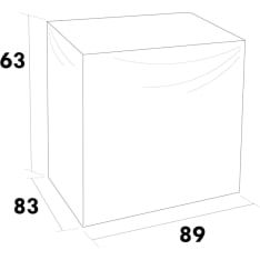 Hillerstorp 4099802008 Skagenäs Corner Part Black Furniture Cover Lounge