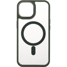Onsala iPhone 15 MagSeries Green Bumper transparent protective cover