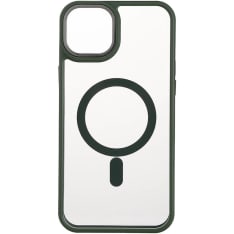 Onsala iPhone 15 Plus Clear Case Green Bumper protective cover