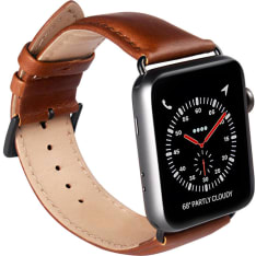 Buffalo Apple Watch 42/44/45 ruskea ranneke