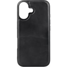 Buffalo Magseries iPhone 16 Black Leather Case