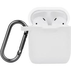 North Airpods Protective Case Silicone White
