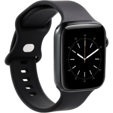 Gear Apple Watch 42/44/45 mm silikoni musta kelloranneke