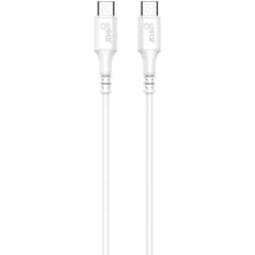 Gear USB-C-USB-C 2.0 0.5m valkoinen latauskaapeli